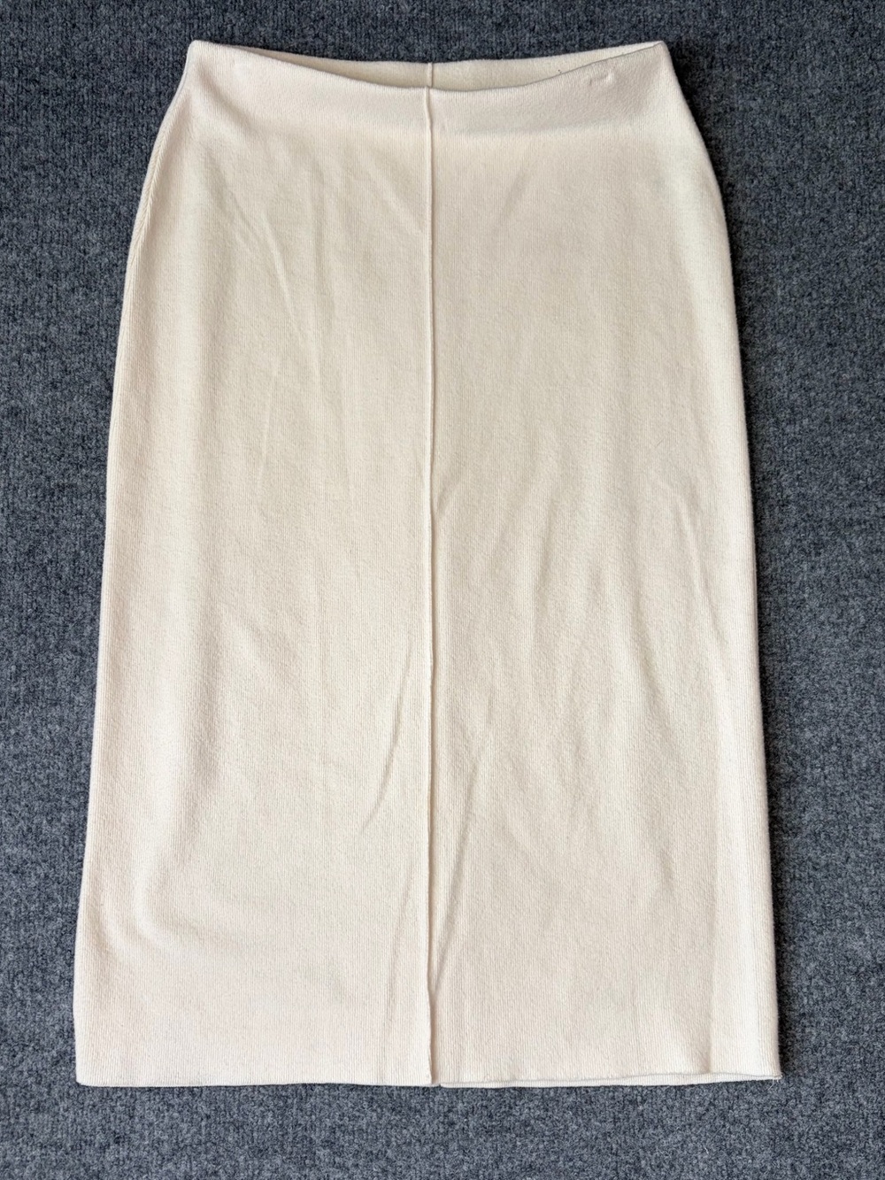 Zara Cream High-Waist Pencil Skirt